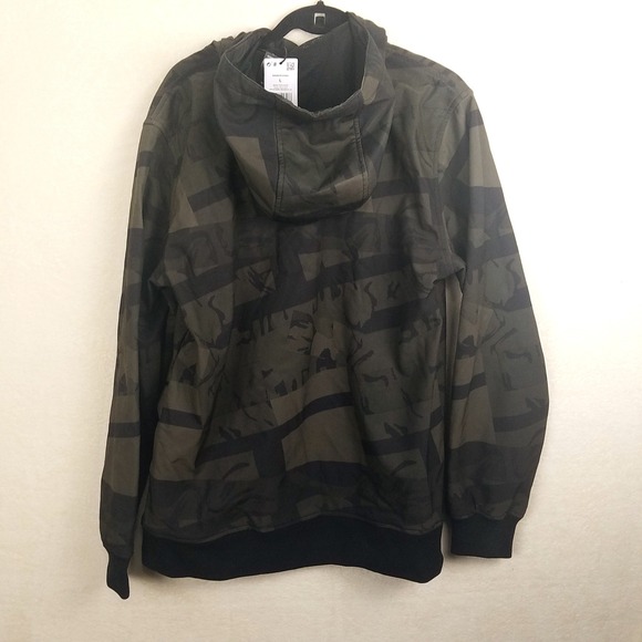 Superdry Camouflage Print Hooded Snow Tech winter anorak Jacket Men's Size L NWT